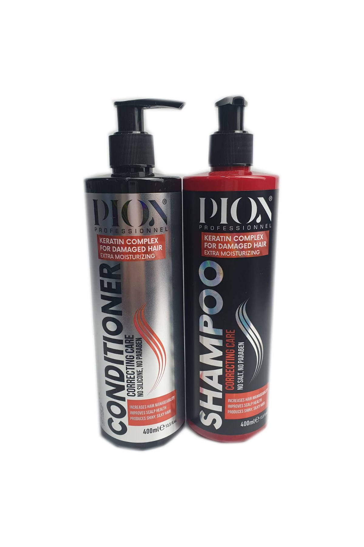 Pion Keratin Complex  Siliconsuz Parabensiz Tuzsuz Şampuan  400ml Condıtıoner Krem   400ml