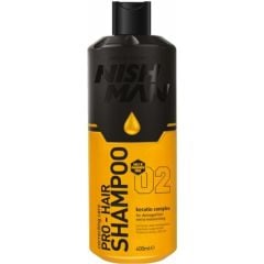 Nishman 02 Pro-Hair Shampo Keratin Complex 400 Ml