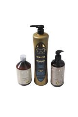 Brazilian Keratin BLUE Mavi Renk Keratin Düzleştirme (Brazilian Fönü)Botox ve Bakım,1000ML SET 3LÜ