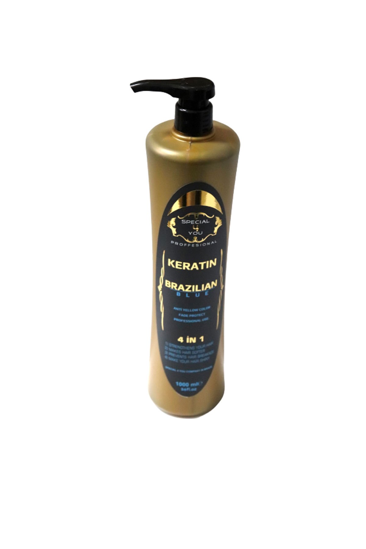 Brazilian Keratin BLUE Mavi Renk Keratin Düzleştirme (Brazilian Fönü)Botox  Bakım,Kullanılır 1000ML