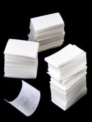 Takma tırnak ve jel yapımında kullanılan  tek kullanımlık  havlu 100lü 7x5cm