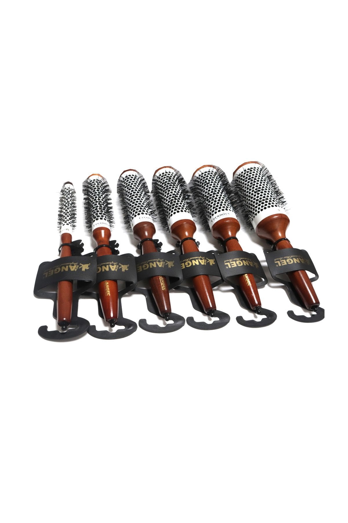 Metal Termal Fön Fırçası 6 lı Set
