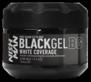 Nishman Nish Man Black Gel White Coverage Bg 300 Ml