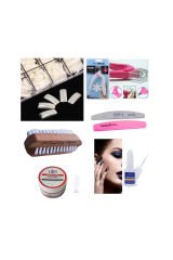 PROTEZ TIRNAK SETİ 7 PARÇA, 100LÜ NATUREL TIRNAK +FIRCA+YAPIŞTIRICI+MAKAS+TÖRPÜ  +3İN1 GEL (CLEAR)