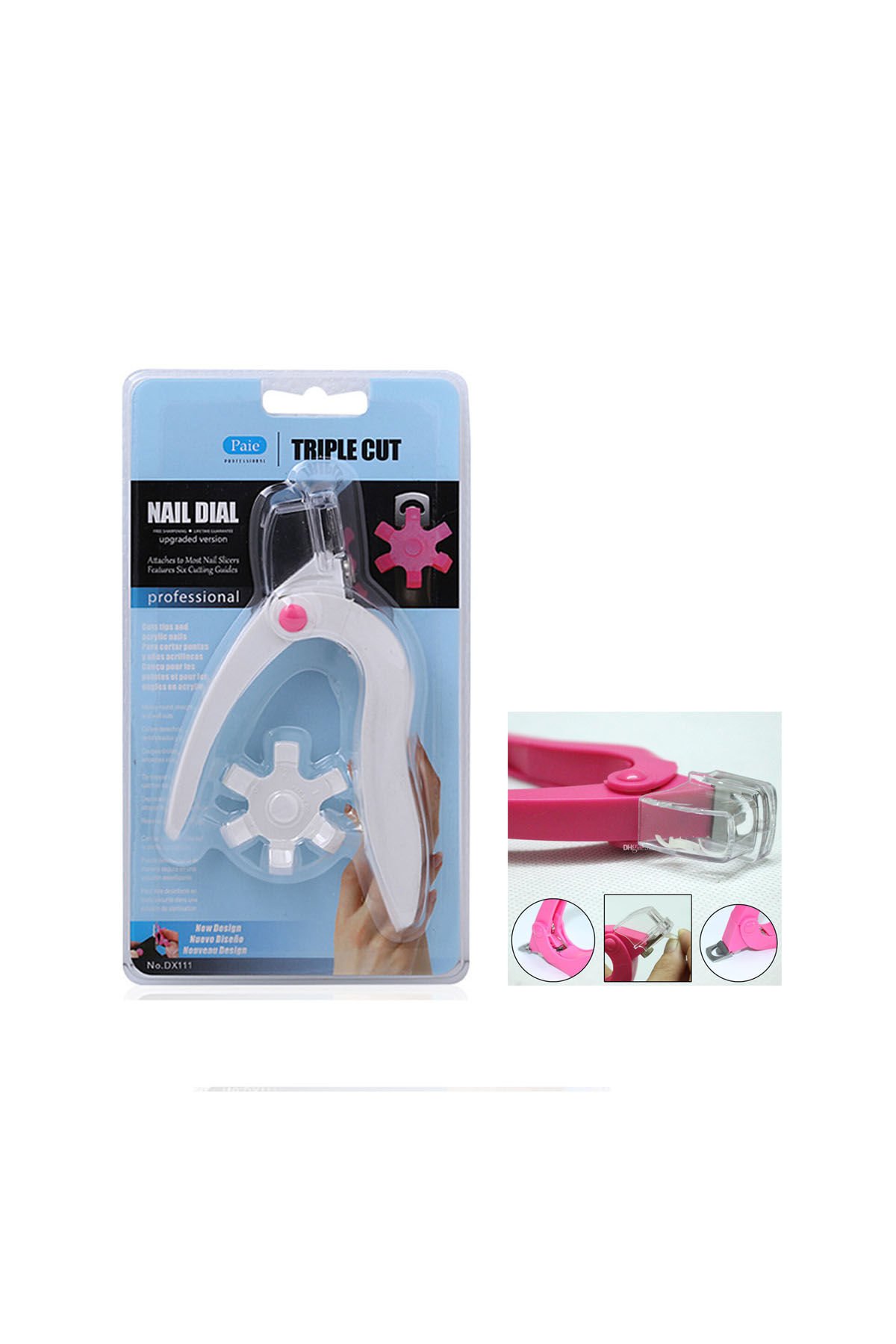 Takma Tırnak Protez Tırnak Kesme Makası Profesionel Nail Triple Cut. (karışık renk göderilir)