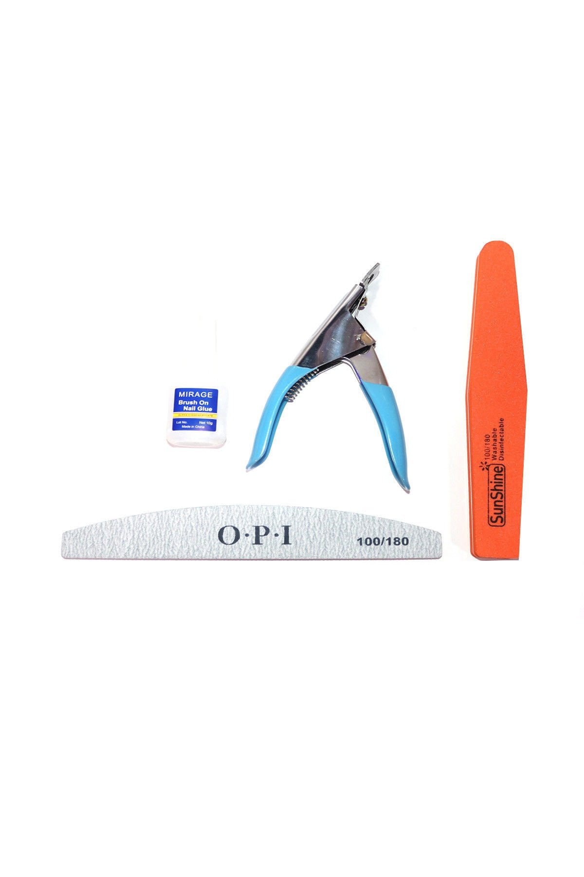 PROTEZ TIRNAK BAKIM SETİ 4LÜ SET +YAPIŞTIRICI+MAKAS+PARLATICI TÖRPÜ+KALIN TÖRPÜ