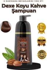 DEXE Yeni Argan Yağlı Koyu Kahve Şampuan Cilde Leke Yapmayan Formül 420ml