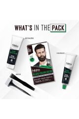 SAKAL BOYAMA SETİ 60ML,10DK BEKLEME SÜRESİ AMONYAK PARABEN İCERMEZ,CİLDE LEKE YAPMAZ BROWN BLACK