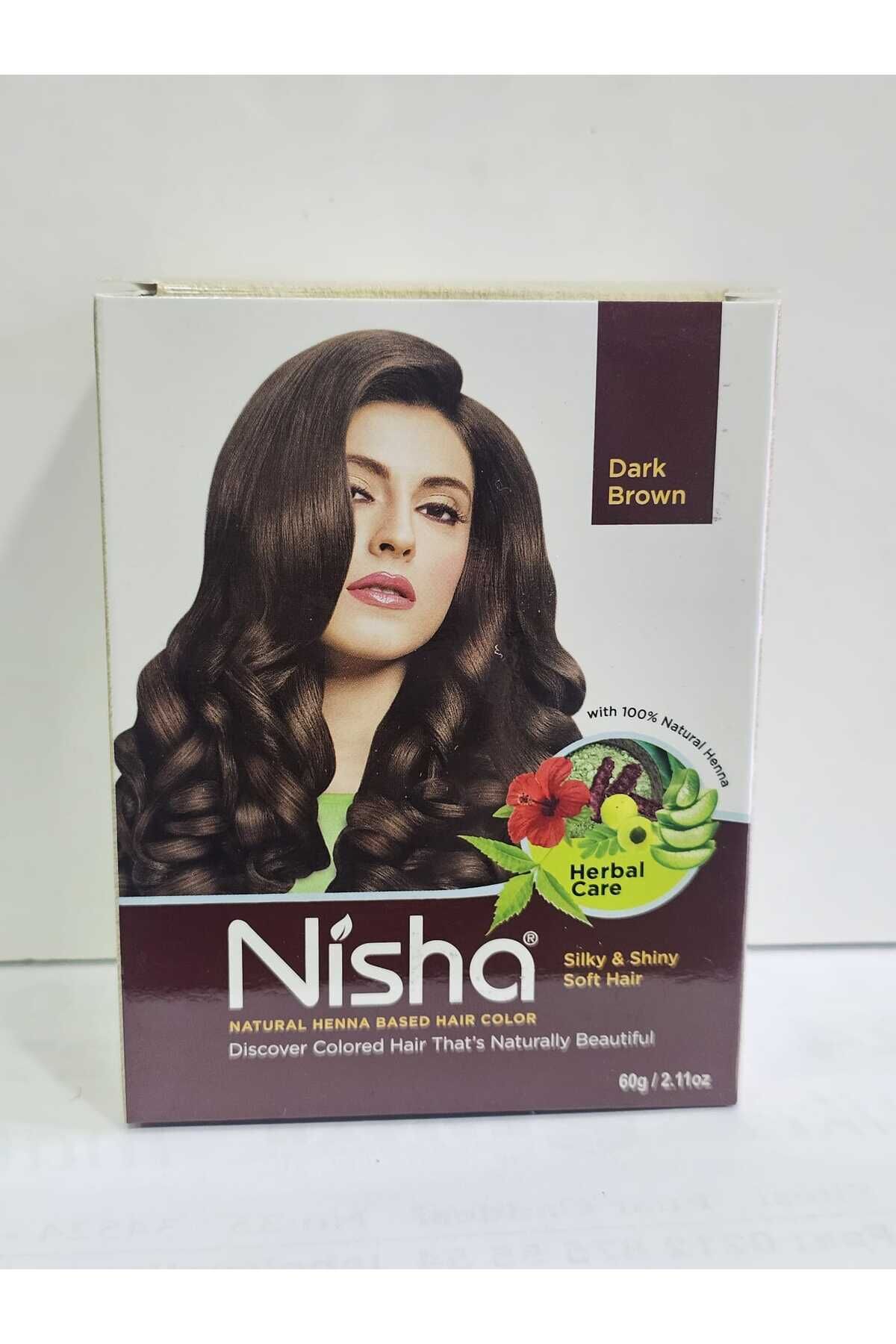 Saç Kınası 6x10g Zarf 100% Naturel Hindistan Kınası KOYU KAHVERENGİ Orjinal Kına Fırcası Hediyeli