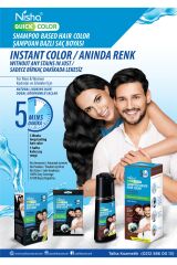 Beyaz Kapatıcı Şampuan Kına Ve Siyah Zeytin Özlü Amonyak Paraben İçermez 8*20ML ZARF SİYAH 160ML